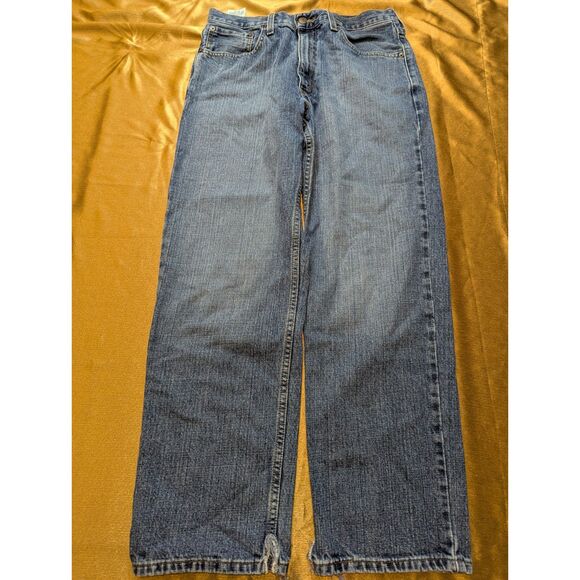 Signature by Levi Strauss Relaxed Jeans Men 33x30 Blue 100% Cotton - Picture 2 of 6